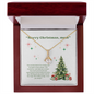 “Christmas Gift for Mom – Alluring Beauty Necklace with Holiday Message Card”
