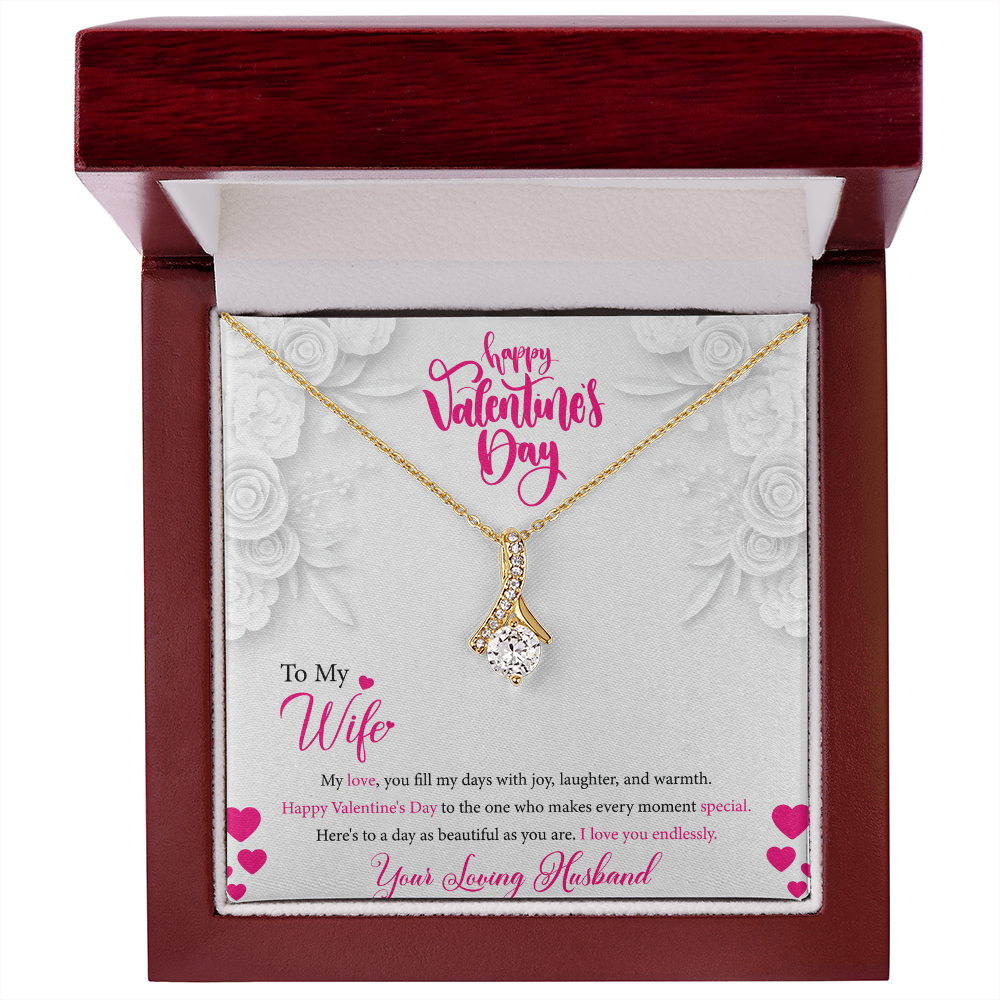 Alluring Beauty Necklace | Valentine's Day Gift for Wife | Yellow or White Gold
