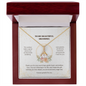 Grandma Necklace Gift – Alluring Beauty Necklace with Heartfelt Message Card
