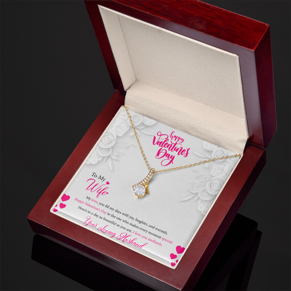 Alluring Beauty Necklace | Valentine's Day Gift for Wife | Yellow or White Gold