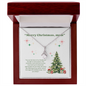 “Christmas Gift for Mom – Alluring Beauty Necklace with Holiday Message Card”
