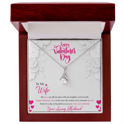 Alluring Beauty Necklace | Valentine's Day Gift for Wife | Yellow or White Gold