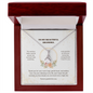 Grandma Necklace Gift – Alluring Beauty Necklace with Heartfelt Message Card