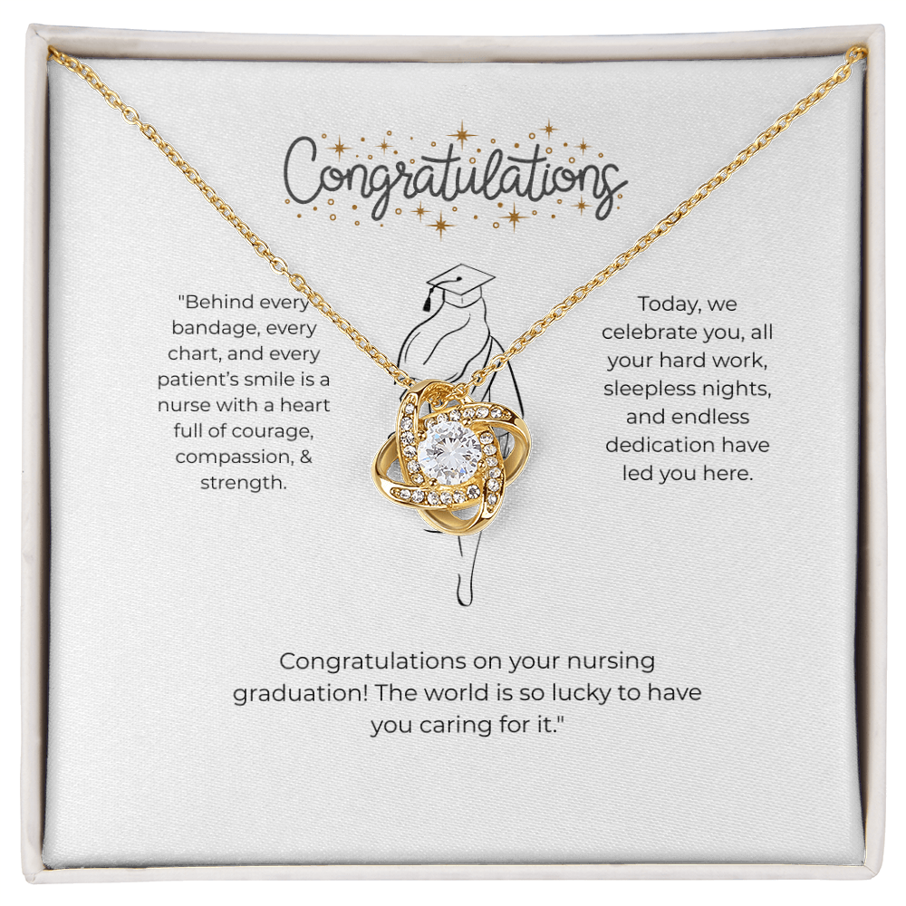 “Nurse Graduation Gift – Congratulations Necklace for New Nurse, RN, BSN, Nursing School Graduate Jewelry”