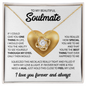 Love Knot Necklace for Soulmate – Meaningful Gift for Her | 14k White Gold or 18k Yellow Gold Finish | Romantic Jewelry for Wife or Girlfriend
