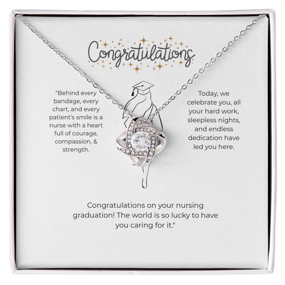 “Nurse Graduation Gift – Congratulations Necklace for New Nurse, RN, BSN, Nursing School Graduate Jewelry”