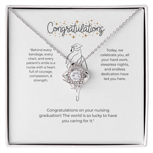 “Nurse Graduation Gift – Congratulations Necklace for New Nurse, RN, BSN, Nursing School Graduate Jewelry”