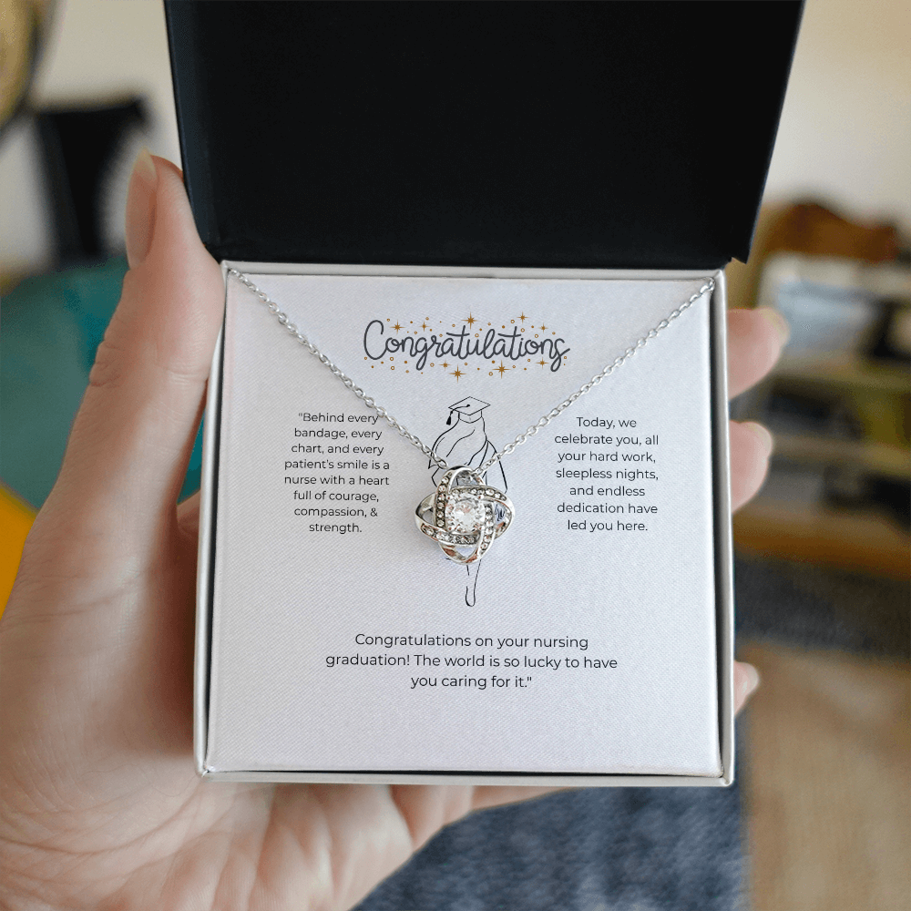“Nurse Graduation Gift – Congratulations Necklace for New Nurse, RN, BSN, Nursing School Graduate Jewelry”