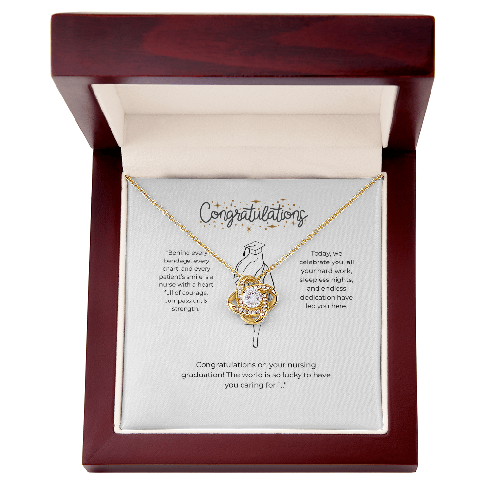 “Nurse Graduation Gift – Congratulations Necklace for New Nurse, RN, BSN, Nursing School Graduate Jewelry”