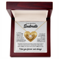 Love Knot Necklace for Soulmate – Meaningful Gift for Her | 14k White Gold or 18k Yellow Gold Finish | Romantic Jewelry for Wife or Girlfriend