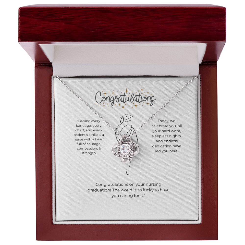 “Nurse Graduation Gift – Congratulations Necklace for New Nurse, RN, BSN, Nursing School Graduate Jewelry”