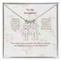 “Engraved Kid Charm Necklace with Message Card – Gift from Mother to Daughter, Meaningful Jewelry for Moms”