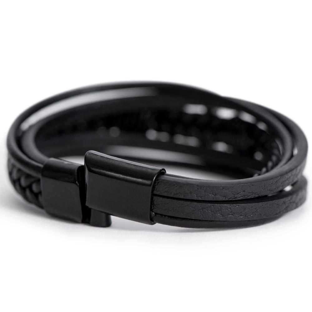 Men's Cross Bracelet – Religious Gift for  Dad, Husband, Son, or Boyfriend