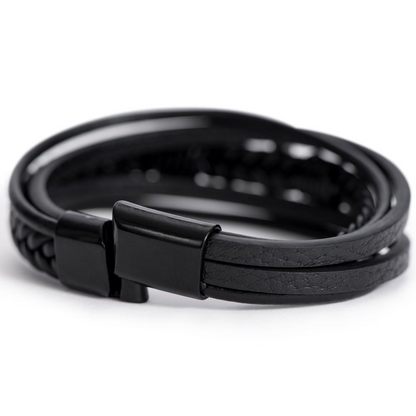 Men's Cross Bracelet – Religious Gift for  Dad, Husband, Son, or Boyfriend