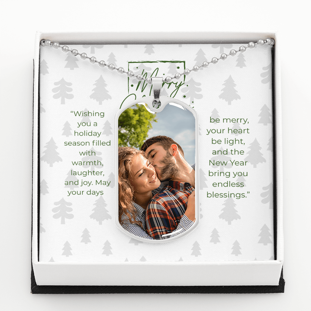Buyer Photo Upload Dog Tag Necklace
