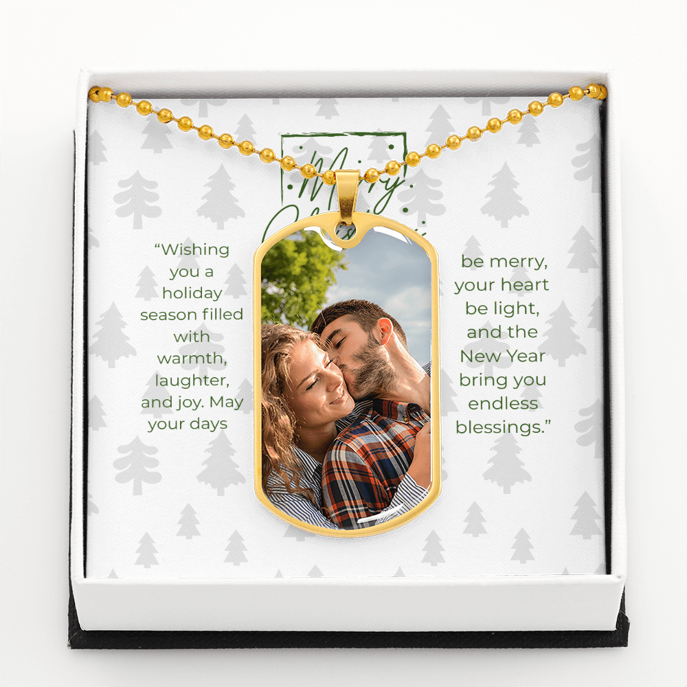 Buyer Photo Upload Dog Tag Necklace