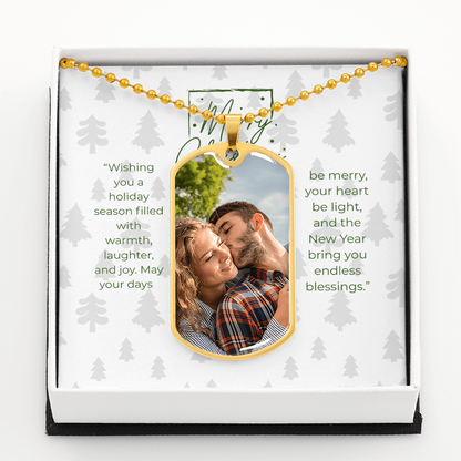 Buyer Photo Upload Dog Tag Necklace