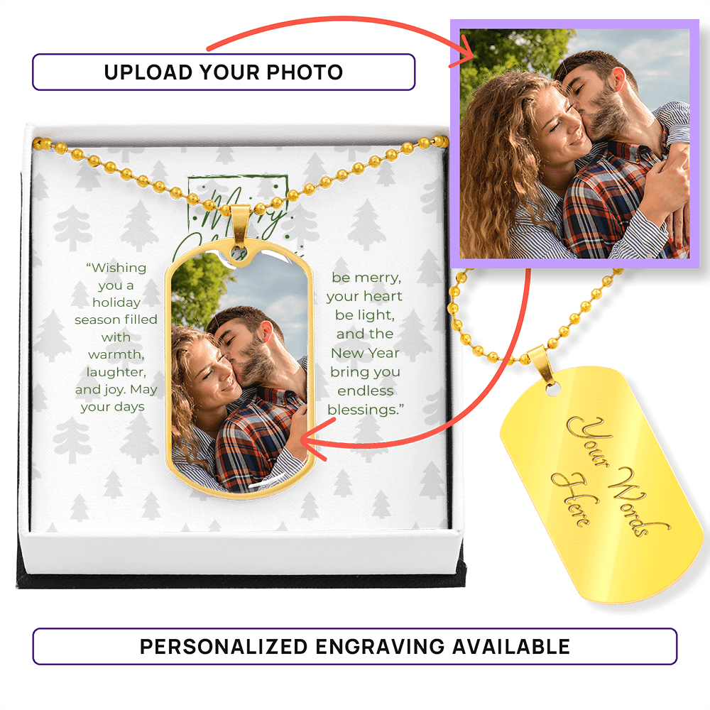 Buyer Photo Upload Dog Tag Necklace