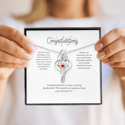 “This stethoscope necklace makes a thoughtful gift for a nurse, doctor, or graduating nursing student.”