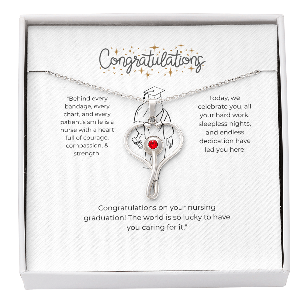 “This stethoscope necklace makes a thoughtful gift for a nurse, doctor, or graduating nursing student.”