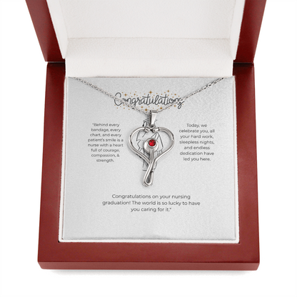 “This stethoscope necklace makes a thoughtful gift for a nurse, doctor, or graduating nursing student.”