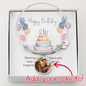 Custom Photo Luxury Circle Bangle – Personalized Picture Upload Bracelet Gift for Women”