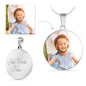 Personalized Engraved Circle Necklace – Custom Name & Message Jewelry Gift