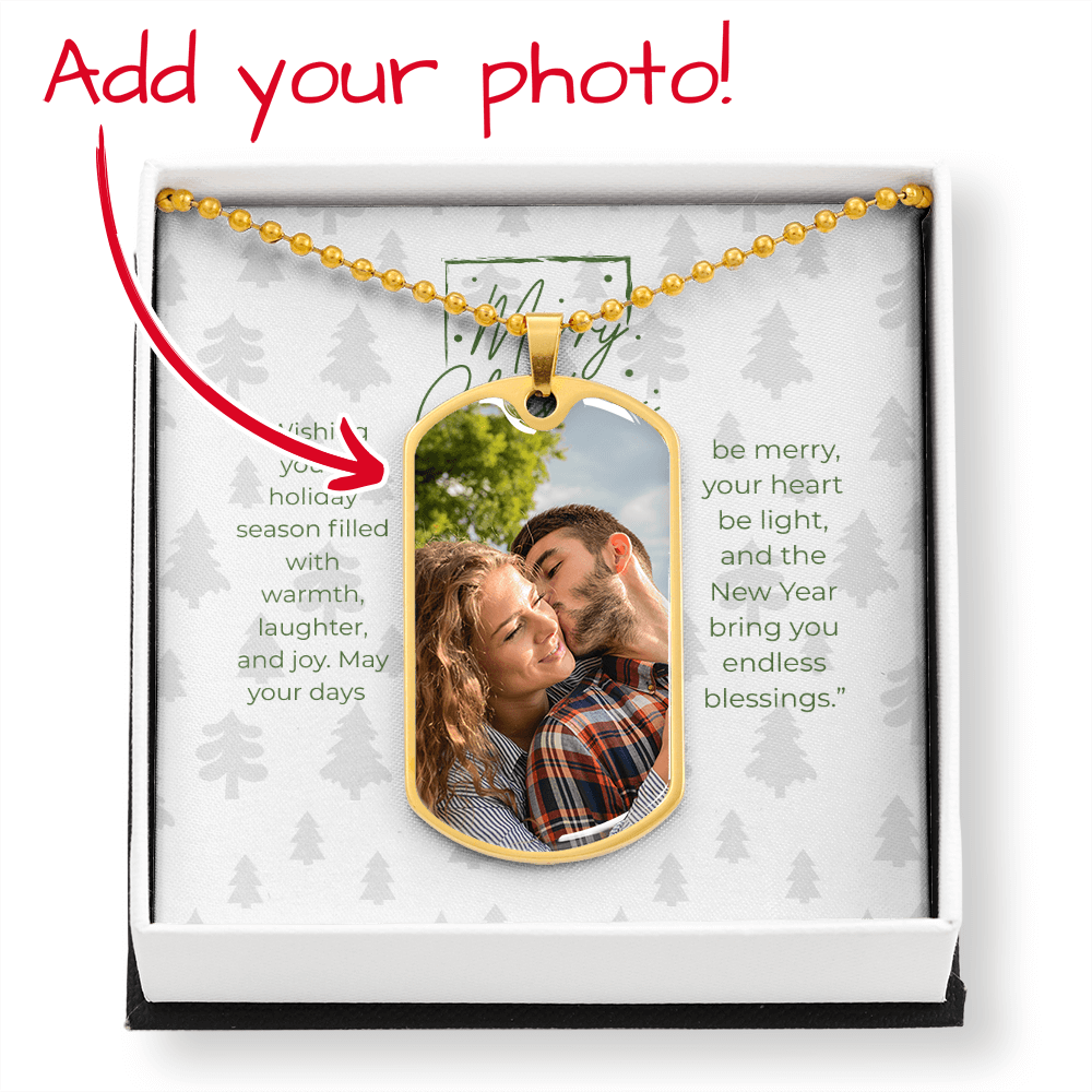 Buyer Photo Upload Dog Tag Necklace