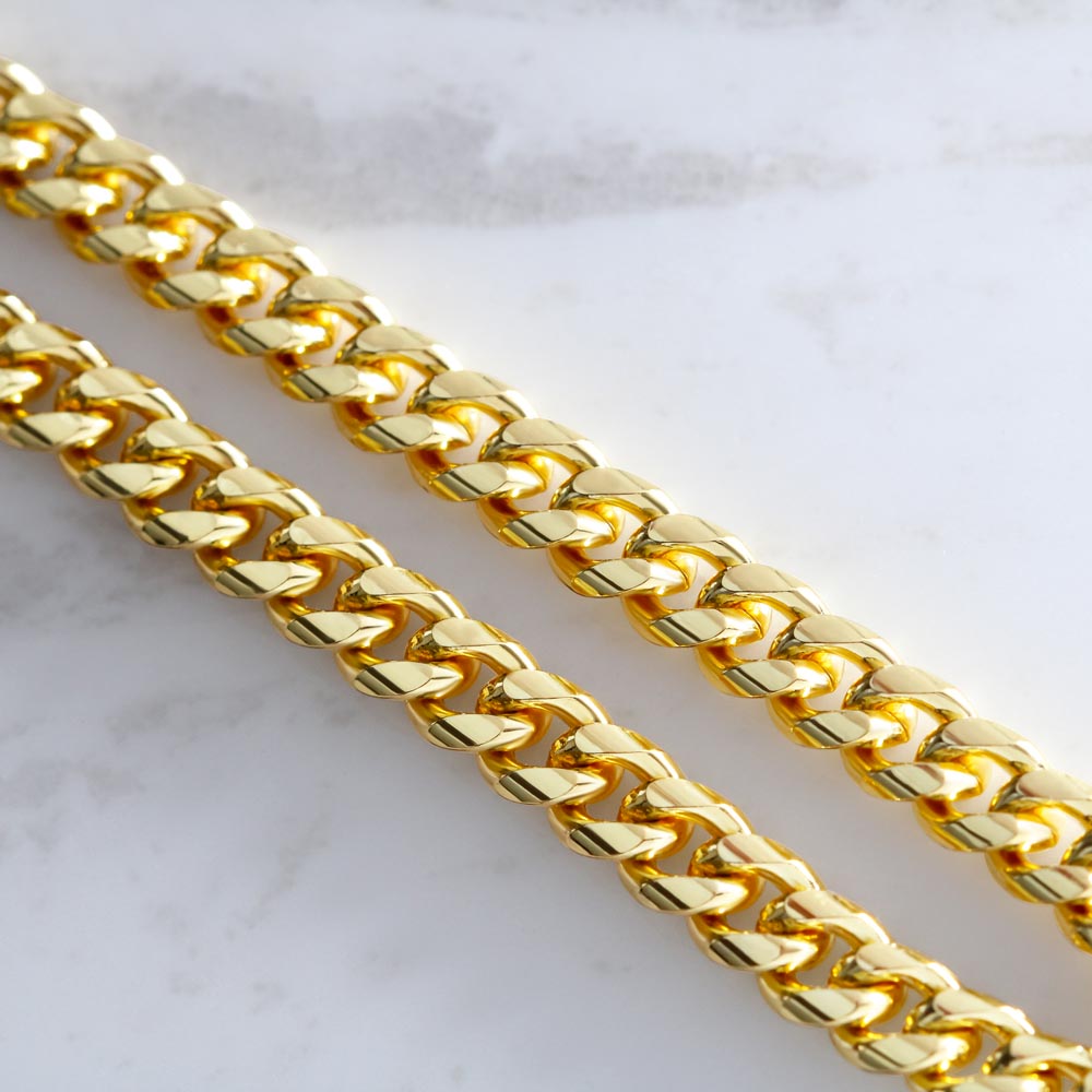 Cuban Link Father’s Day Cuban Link Chain Necklace Gift for Dad, Men’s Stainless Steel Chain in Luxury Gift Box, Husband Father Grandpa Jewelry Gift for Himk Chain w/ Lux Box