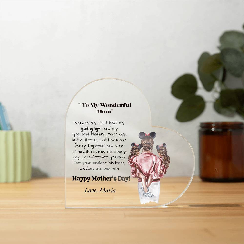 Personalized Acrylic Plaque |Mother Custom Name Sign