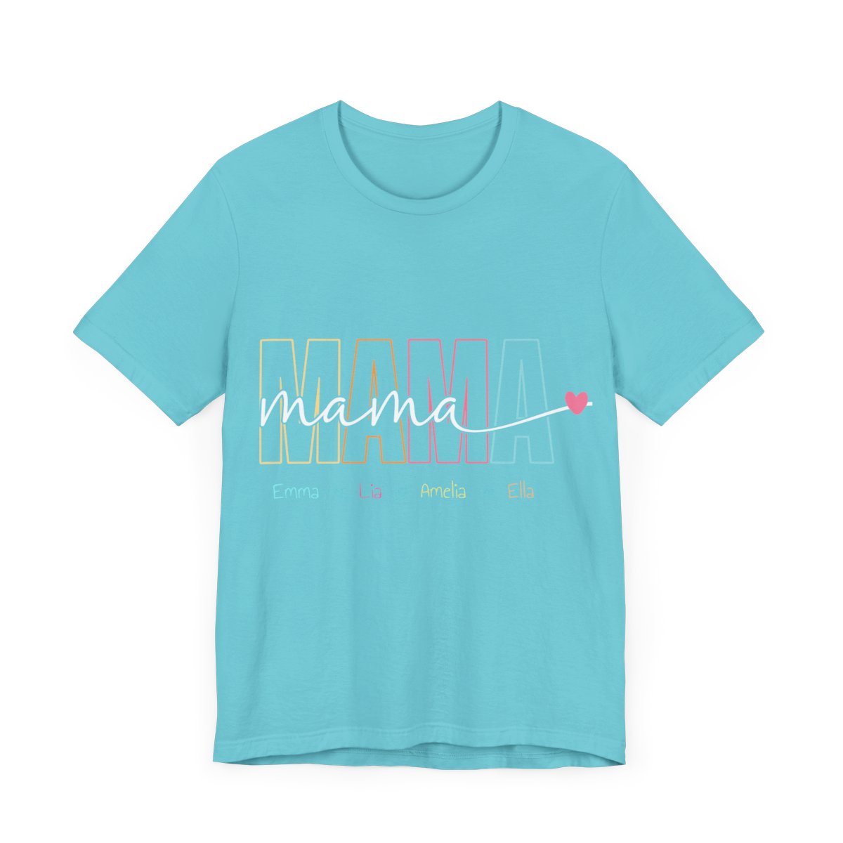 Personalized "Mama" T-Shirt – Custom Name Tee for Moms