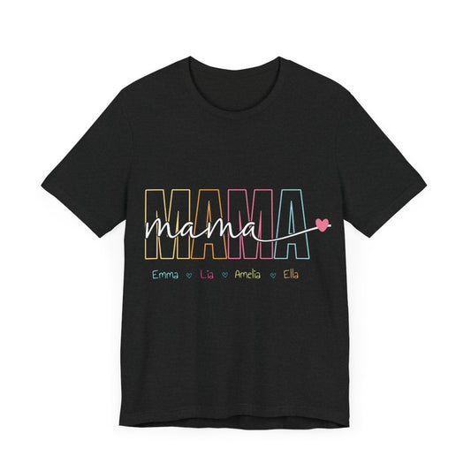 Personalized "Mama" T-Shirt – Custom Name Tee for Moms