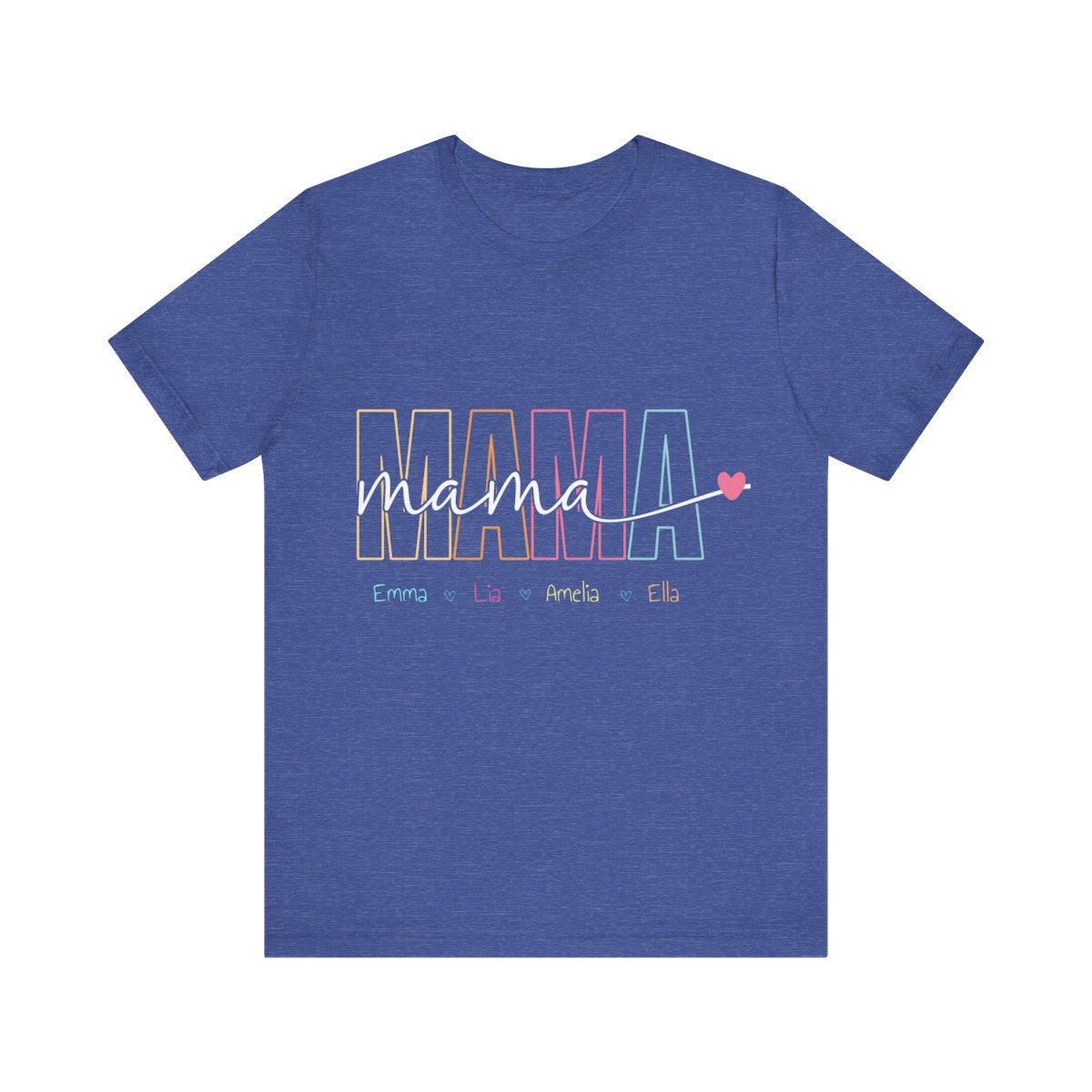 Personalized "Mama" T-Shirt – Custom Name Tee for Moms