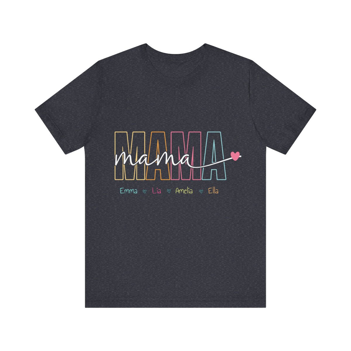 Personalized "Mama" T-Shirt – Custom Name Tee for Moms