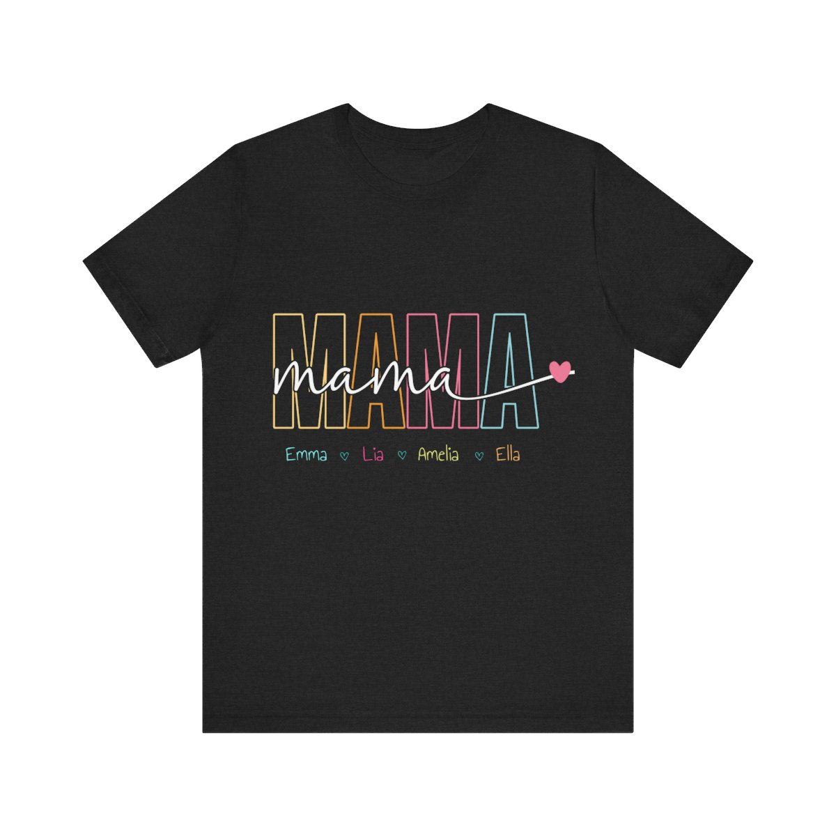 Personalized "Mama" T-Shirt – Custom Name Tee for Moms